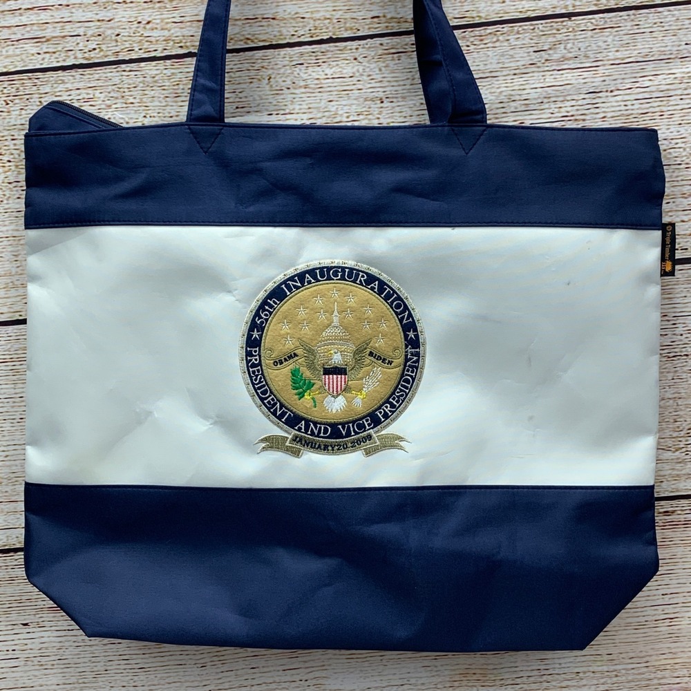Barack Obama Joe Biden Presidential Inauguration 2009 Tote Bag Triple‎ Timber